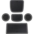 thumbnail image 1 of Tapis de Voiture Antidérapant sur Mesure pour Porte Croisée de la Console Accessoires de Rangement Anti-Poussière (5 Pcs Rouge), 1 of 5