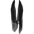 thumbnail image 3 of Wrapables® Solid Color 100% Silk Long Scarf, Black, 3 of 4