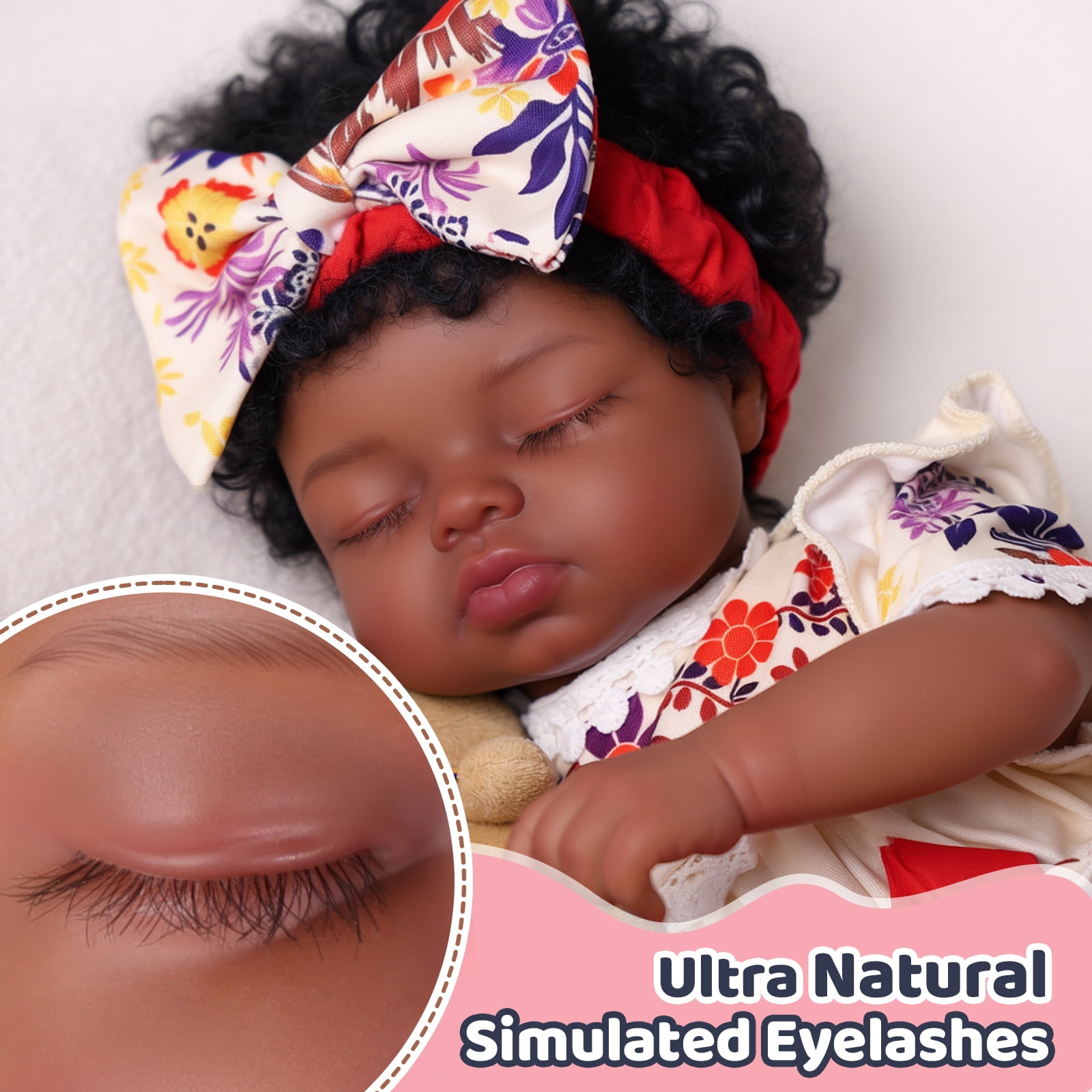 RSG Lifelike Reborn Baby Dolls,17-Inch Real Baby Feeling - Baby Doll with Soft Cloth Body Real Life Baby Dolls with Toy & Gift Box for Kids