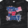 thumbnail image 4 of Inktastic 4th of July with Fireworks American Flag and Rocket Boys or Girls Toddler T-Shirt, 4 of 5