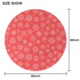 thumbnail image 5 of Christmas Round Tablecloth 70x70in(178x178cm) – Waterproof Polyester Table Cover with Full Print Design, Wrinkle Resistant & Washable for Kitchen Dining Party Decor, 5 of 6