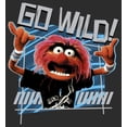 thumbnail image 2 of Women's The Muppets Animal Go Wild  Graphic Tee Black X Large, 2 of 4