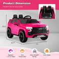 thumbnail image 2 of Gymax 12V Kids Ride On Car Chevrolet Tahoe Electric Truck SUV Remote w/ Light & Music Pink, 2 of 9