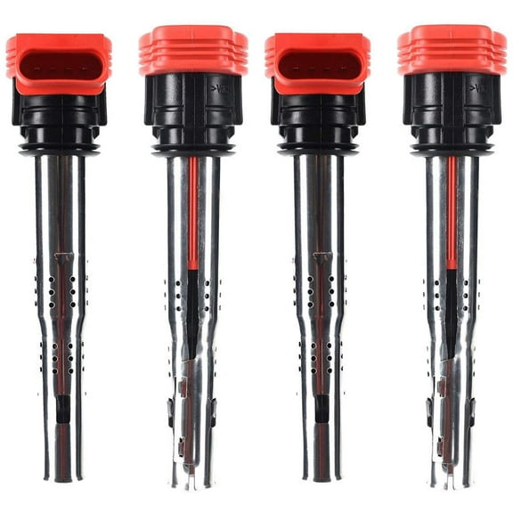 A-Premium Ignition Coils Pack Compatible with Audi A6 Quattro 2005-2014 A4 A6 Q5 Q7 R8 S4 S5 S6 S8 Porsche Cayenne Volkswagen Touareg 4-PC Set