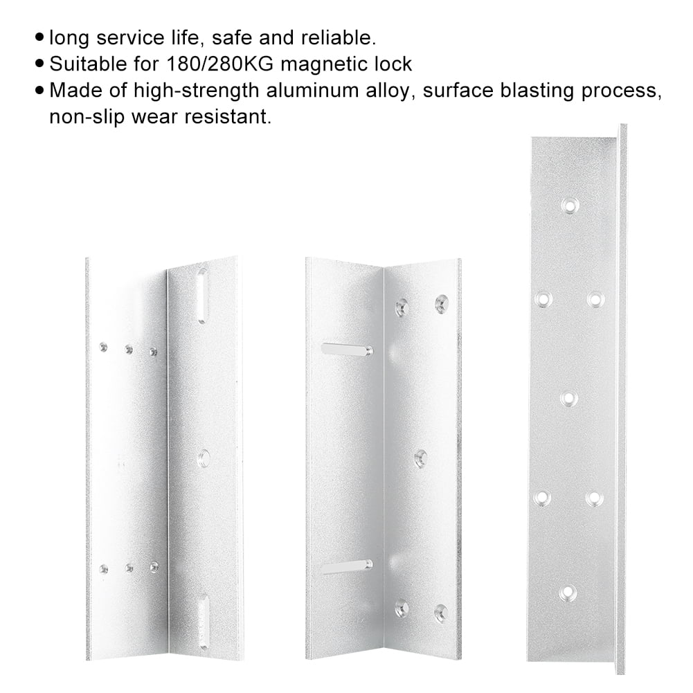 Sarapandan Aluminum Alloy Magnetic Lock Mounting Bracket Stand for Electric Door Z L Style Sarapandan