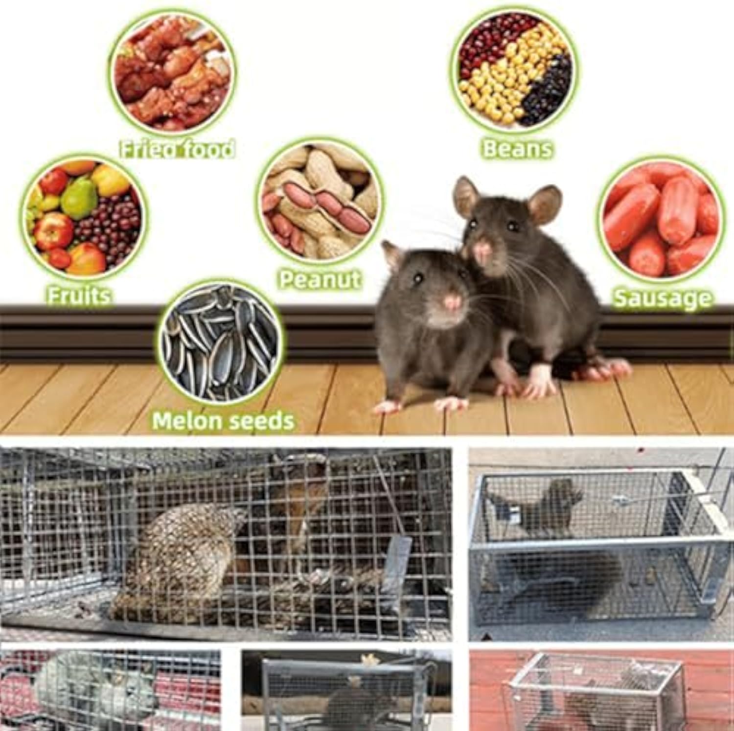 Mouse Trap, Stainless Steel Mouse Trap, Mouse Traps Indoor for Home, Stainless Steel Automatic Mousetrap, Long-Lasting Continuous Mouses Traps, Mouses Traps Cage