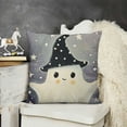 thumbnail image 2 of SHANXI Halloween Pillow CoverGhost with Bow Pumpkin Decoration Holiday Farmhouse Pillow Case Decor for Home Sofa Couch 24x24in, 2 of 5