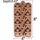 thumbnail image 2 of 2pcs Christmas Silicone Molds for Baking Jelly Soap, Candy Cane, Gingerbread Men, 2 of 4