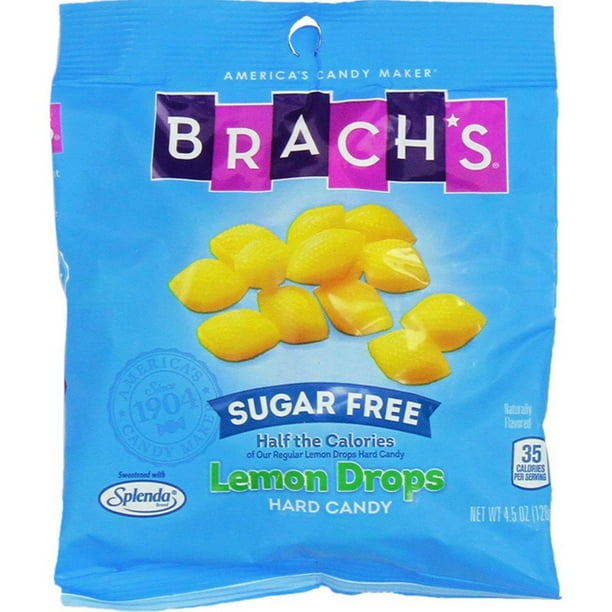 4 Pack - Brach's Sugar Free Lemon Drops Hard Candy 12 packs (4.5oz per
