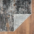 thumbnail image 6 of Ox Bay Nayeli 5' x 7'6" Dark Gray/Orange Abstract Durable Performance Indoor Area Rug, 6 of 9