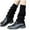 Black, variant on HNMKIU Japanese Gothic Knitted Leg Warmers Winter Knee High Socks Ankle Gaiters Fashion Footwear Black,One Size