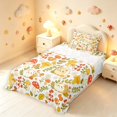 thumbnail image 5 of Homewish Cute Botanical Mushrooms Twin Sheets,Kawaii Guinea Pig Animals Bedding,White,3pcs,1 Flat Sheet,1 Fitted Sheet and 1 Pillowcase, 5 of 6
