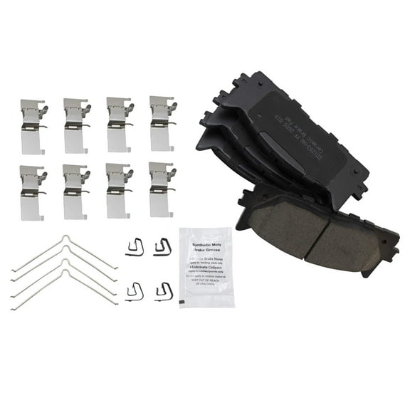 TRQ Front Premium Posi Ceramic Disc Brake Pads Set Kit for Toyota Lexus New BFA73235 Fits select: 2007-2017 TOYOTA CAMRY, 2007-2018 LEXUS ES
