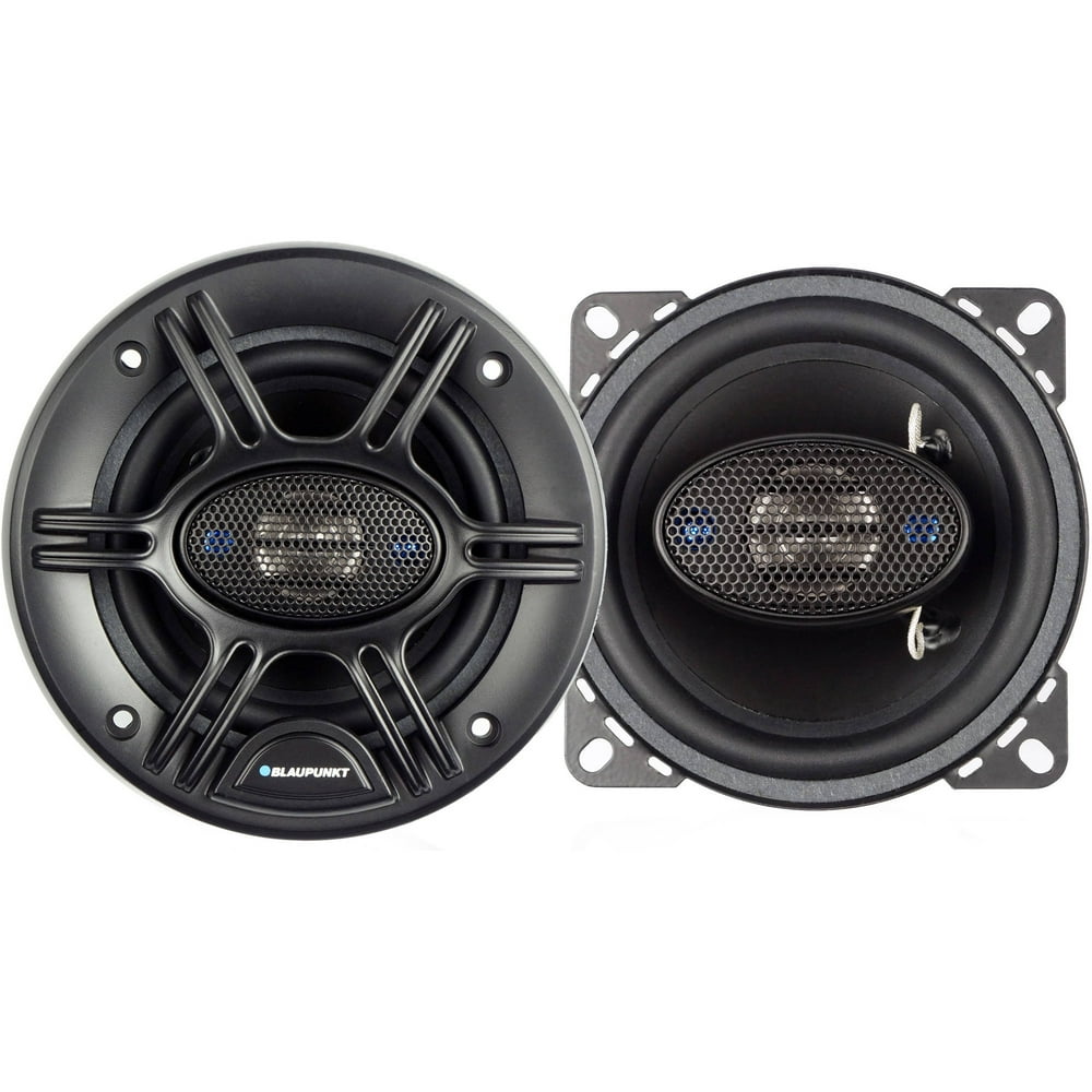 Blaupunkt 4" 240W 4Way Coaxial Speakers (GTX401), Black