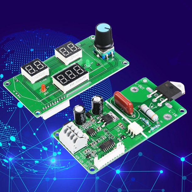 Controlador De Soldador Por Puntos Pantalla Digital Soldador Por Puntos Soldador De Batería De Celdas Individuales Niqueladas Para Paquetes De Baterías De Bricolaje Amonsee Spot Welder Control Board