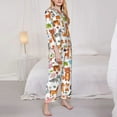 thumbnail image 4 of Bingfone Womens Pajama Sets Animal Cartoon Style Print,Long Sleeve Loungewear Pajamas Set-Small, 4 of 9