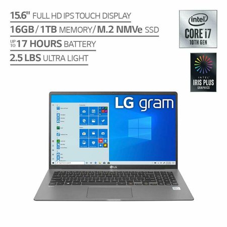 LG gram 15 inch Ultra-Lightweight Laptop with 10th Gen Intel Core Processor w/Intel