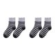 thumbnail image 3 of Calcetines de invierno para hombre Qarigey 5 pares calcetín grueso forrado Rayas gris claro 2Conjunto, 3 of 6