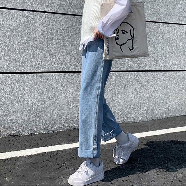 Pantalones vaqueros extra grandes para embarazadas, holgados, de pierna ancha, informales, para uso exterior, rectos, finos, de verano, modernos y versátiles