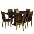 thumbnail image 1 of Juego de Comedor Mesa con 6 Sillas Madesa Augusta Negro/Marrón, 1 of 10