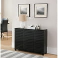 thumbnail image 2 of Pilaster Designs Leina Contemporary Wood Buffet Sideboard in Black, 2 of 9