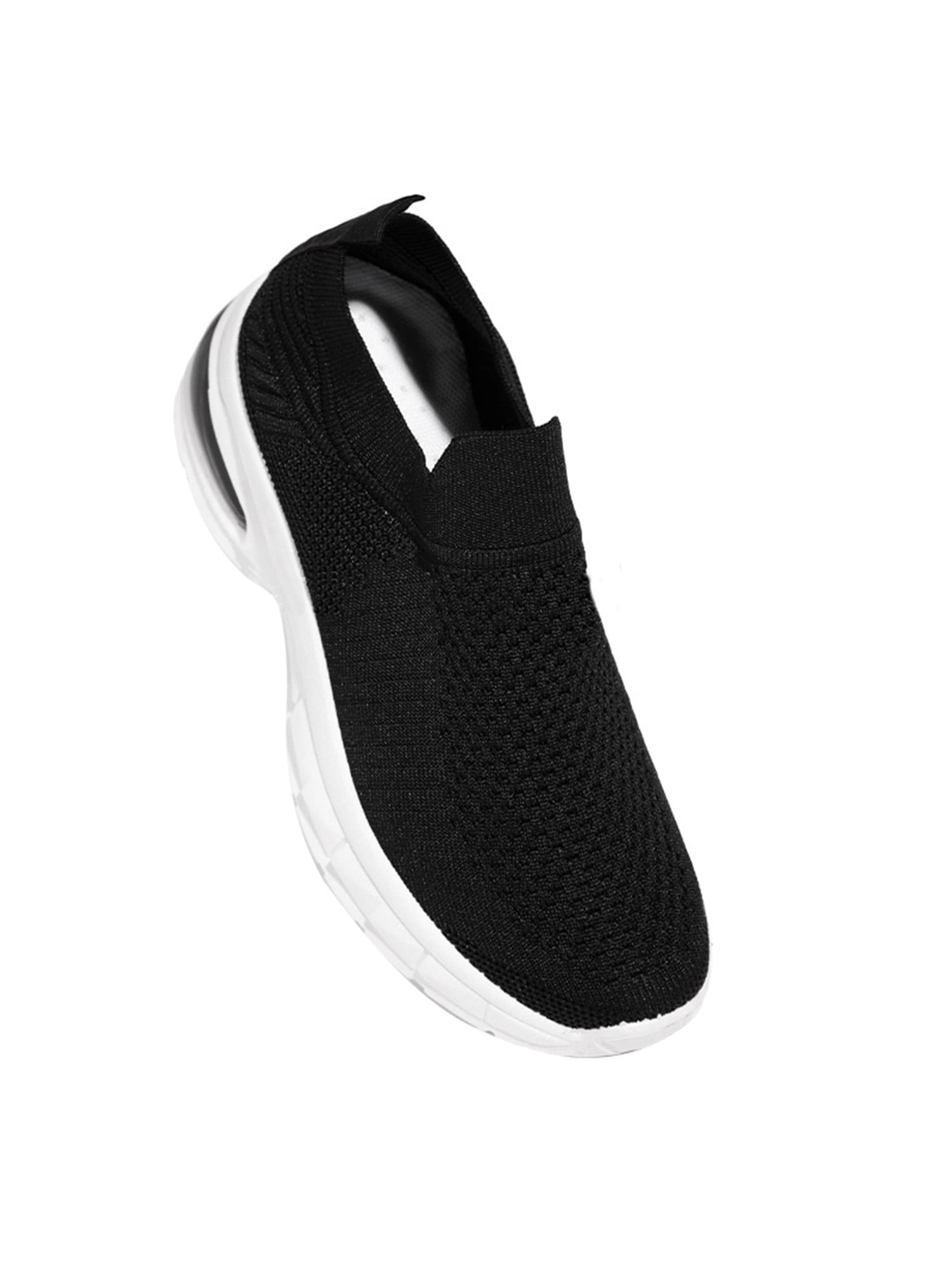 womens black sock trainers