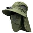 thumbnail image 2 of Unisex Outdoor Solar Fan Fishing Sun Hat with Removable Face Neck Flap, Wide Brim UV Protection Hat, Cooling Ventilated Headwear for Fishing, Hiking, Gardening and Summer Outdoor Activities, 2 of 6