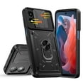 thumbnail image 5 of Elegant Choise Case for Moto G Play 2024 Card Slot Wallet Case Finger Ring Holder Cover, Black, 5 of 17