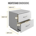 thumbnail image 5 of Boyd Sleep Hamilton Double Drawer Nightstand, White, 5 of 8