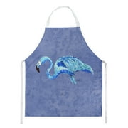 Carolines Treasures 8873APRON Flamingo On Slate Blue Apron Large multicolor