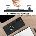 thumbnail image 6 of Feishell Fit for Samsung Galaxy Note 10 Case with 360° Rotatable Ring Holder,Shockproof Drop Resistant Premium Plain PU Leather Soft TPU Card Slots Kickstand Back Protective Phone Case,Black, 6 of 8