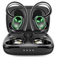 thumbnail image 1 of Auriculares deportivos Bluetooth 5.3, estéreo inalámbrico en la oreja con micrófono HD, auriculares con cancelación de ruido de graves profundos, 50 horas de reproducción con estuche de, 1 of 7