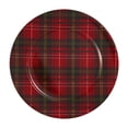 thumbnail image 1 of Assiette de présentation Holiday Time de couleur rouge - Pack de 4, 1 of 2