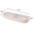 Hzsb 2Pcs Swab Storage Box Portable Cotton Pad Storage Case Transparent