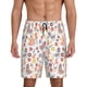 thumbnail image 1 of Balery Funny Chicken Pantalones cortos de pijama de punto de algodón para hombre con cinturilla y bolsillos-XX-Large, 1 of 6