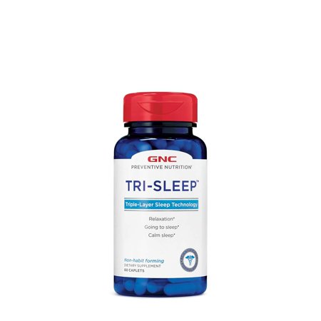 GNC Preventive Nutrition Tri-Sleep, 60 Count, Supports Restful Sleep