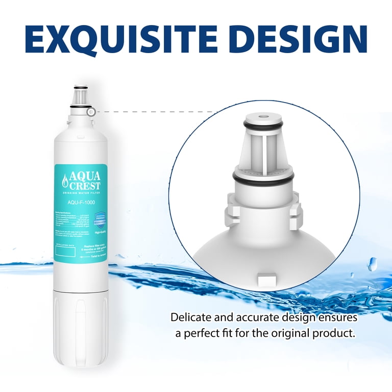 Filtro Acqua Sottolavello AQUA CREST F-1000 – Ricambio WF03-F1, Capacità 500 Galloni