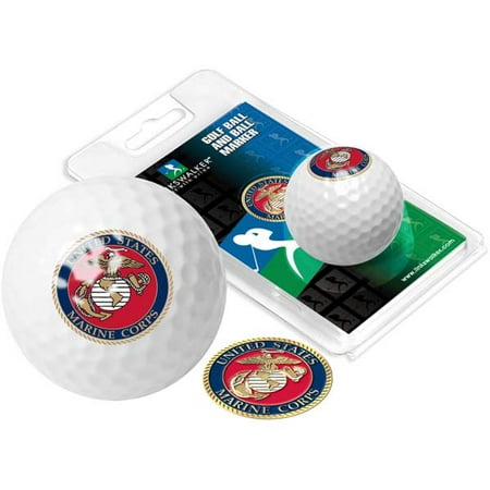 US Marines Golf Ball One Pack with Marker