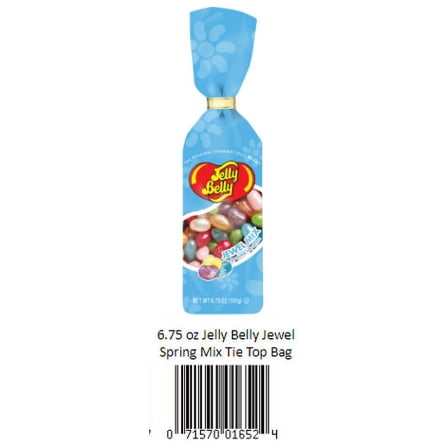 Jelly Belly Jewel Spring Easter Mix Tie Top Bag, 6.75 Ounce Tie-Top Bag