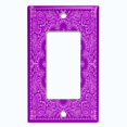 thumbnail image 5 of Metal Light Switch Plate Cover Violet Floral Bandana Paisley Tile Pattern TIL054, 5 of 13