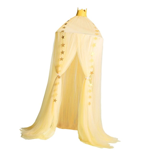 Yuarrent Dosel para dormir de malla para niñas, cortina de red para cama, decoración de techo, ropa de cama para el hogar, Protector de insectos, Repelente de insectos y plagas Amarillo Yuarrent HA003764-02