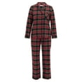 thumbnail image 4 of Wrangler Women's Flannel Button-Down Pajama Set, 2-Piece, Sizes S-4X, 4 of 20