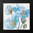 thumbnail image 2 of Caroline, Emma 15x15 Black Modern Framed Museum Art Print Titled - Azure Peony I, 2 of 5