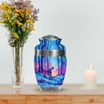 thumbnail image 7 of MUKTIVE Telescope Cremation Urns for Adult Ashes Women, Large Forest Urns for Adult Male, Unique Blue Urn for Couple Ashes for Funeral, Decorative Urn for Mom & Dad Burial, 10 Inch, 7 of 7