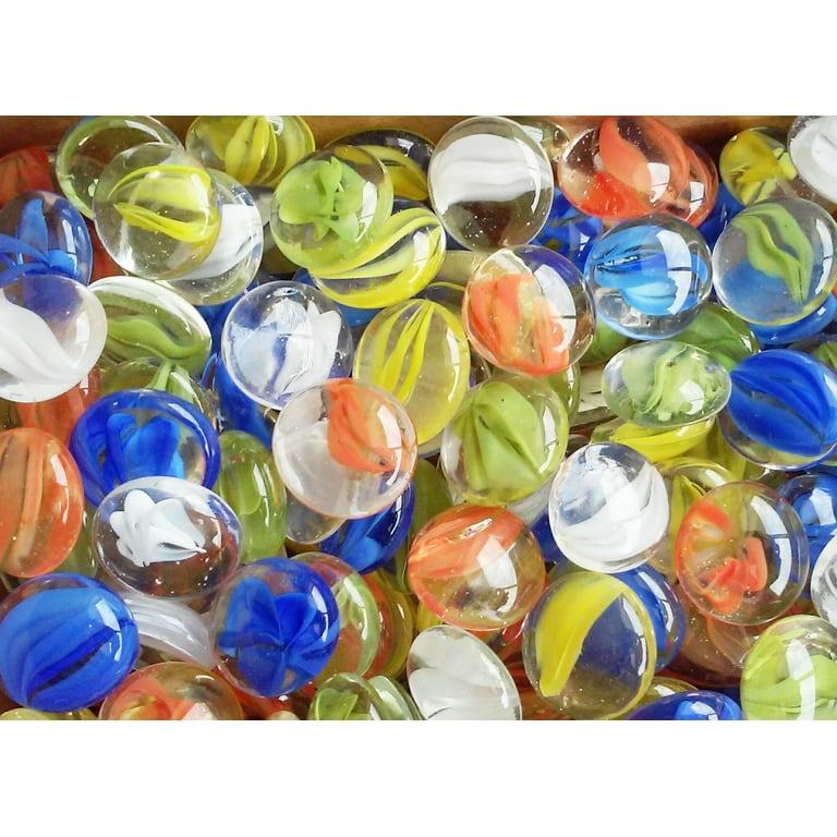 Creative Stuff Glass - Glass Gems - Vase Fillers (1 LB, Blue Cat-Eye)