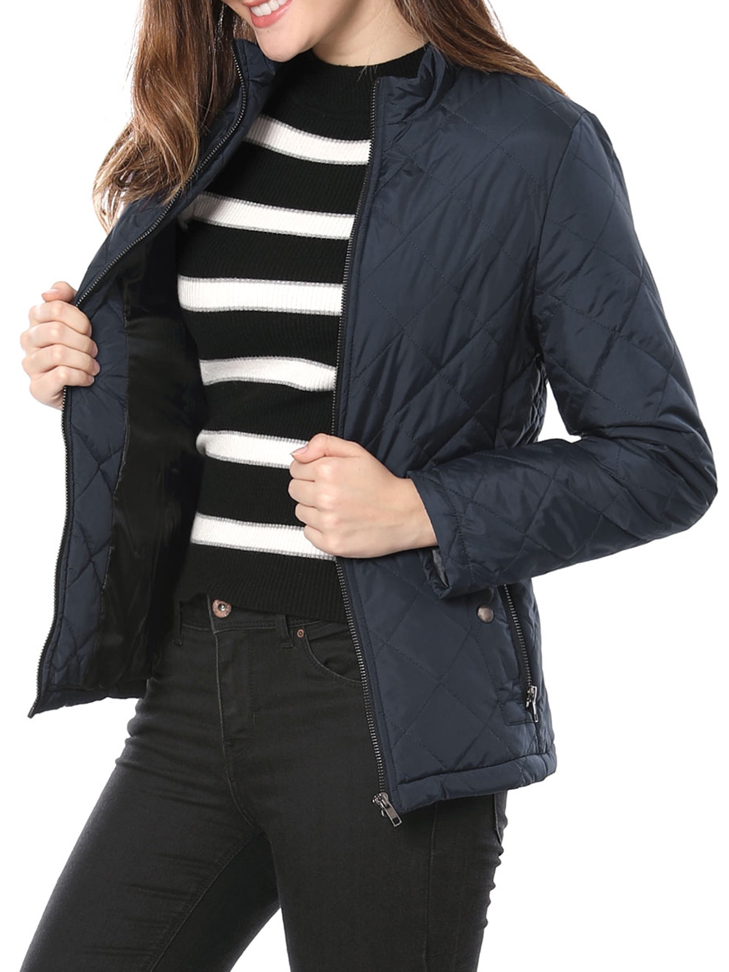 lightweight quilted jacket women's