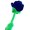Blue, variant on Pink Plush Simulation Rose With Flexible Stem For Decoration 32Cm Long Flower Toy Assorted Colors