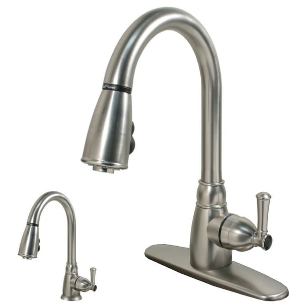 RV Mobile Home Camper Single Lever Handle Kitchen Faucet with PullDown