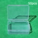 thumbnail image 3 of Caja Organizadora de Almacenamiento Transparente de 50 Piezas con Tapas para Cuentas de Joyería, Tapones para Los Oídos, 3 of 9