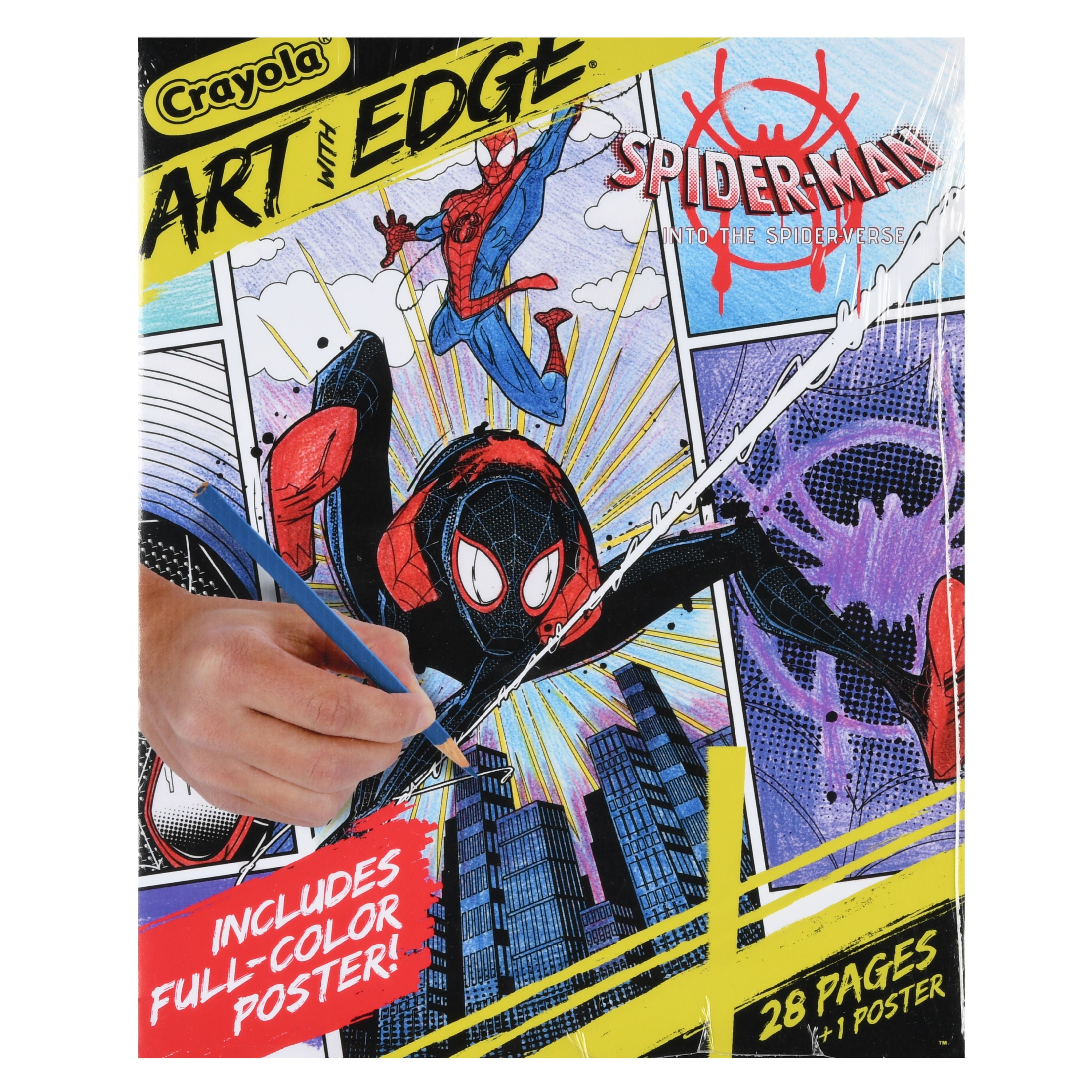 Crayola Art with Edge Marvel Spiderverse Coloring Book, Child, 20 Pages